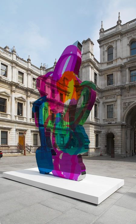 Jeff Koons Hon RA, Coloring Book 1997-2005 Aluminum. 567.7 x 323 x 335cm. Copyright Jeff Koons. Photo: John Bodkin/DawkinsColour