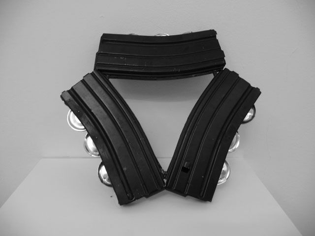 Pedro Reyes. Disarm Tambourine 2013. Metal Pedro Reyes_Disarm_Tambourine