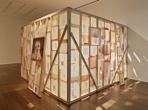 Installation view, ‘Ida Applebroog’, Hauser & Wirth London, Savile Row.2011 © Ida Applebroog. Courtesy of the artist and Hauser & Wirth
