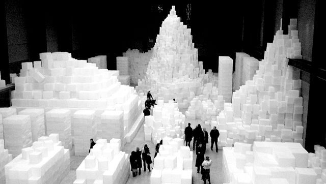 Embankment by Rachel Whiteread at the Tate. Photo by Howard Stanbury