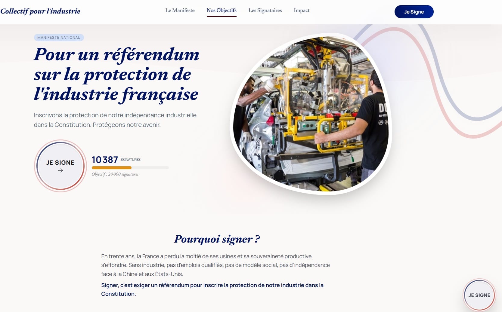 Réindustrialiser la France : une tribune à signer d’urgence
