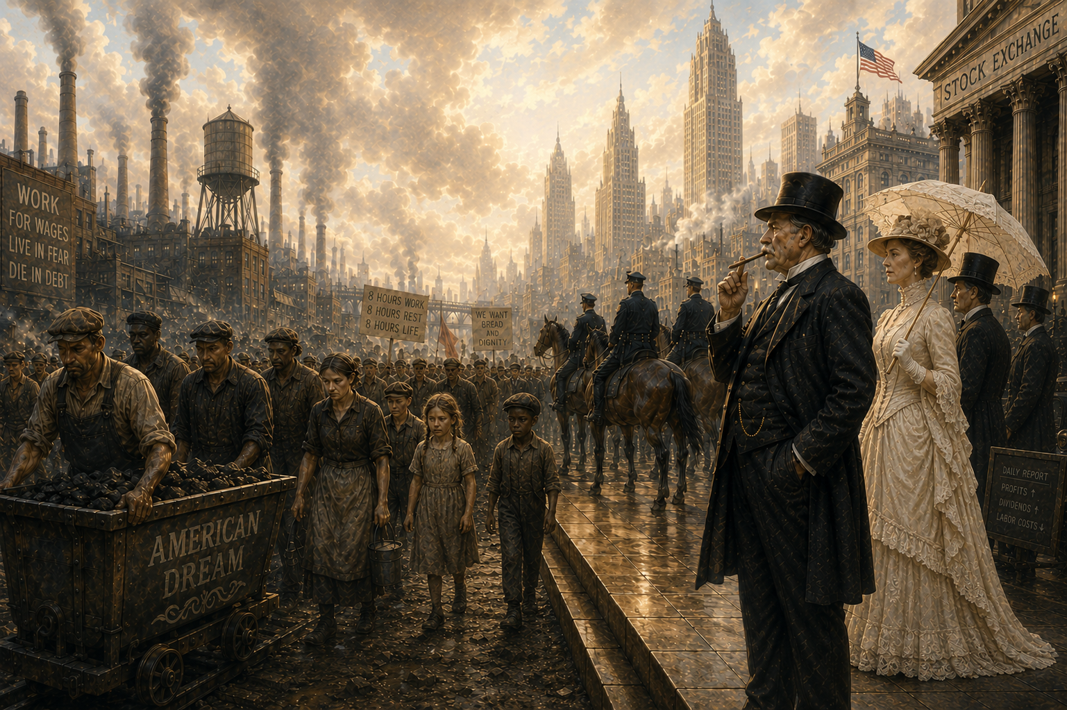 Le premier temps du rêve américain, le règne de la force 250 ans des États-Unis partie 9