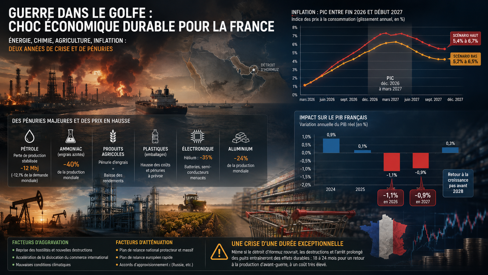 Les conséquences économiques de la guerre du Golfe sur l’économie française