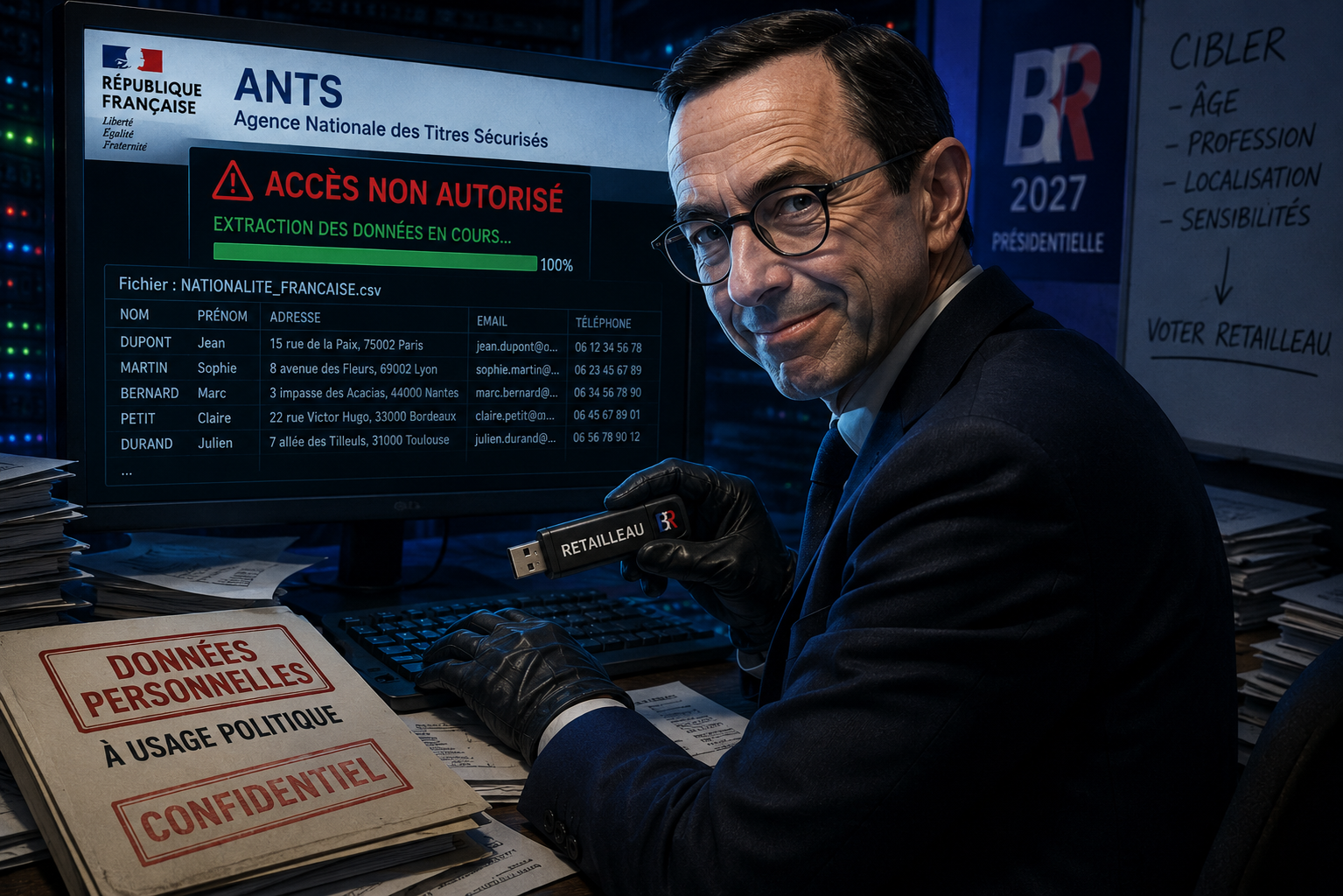Bruno Retailleau vous écrit… mais qui lui a donné votre adresse ?