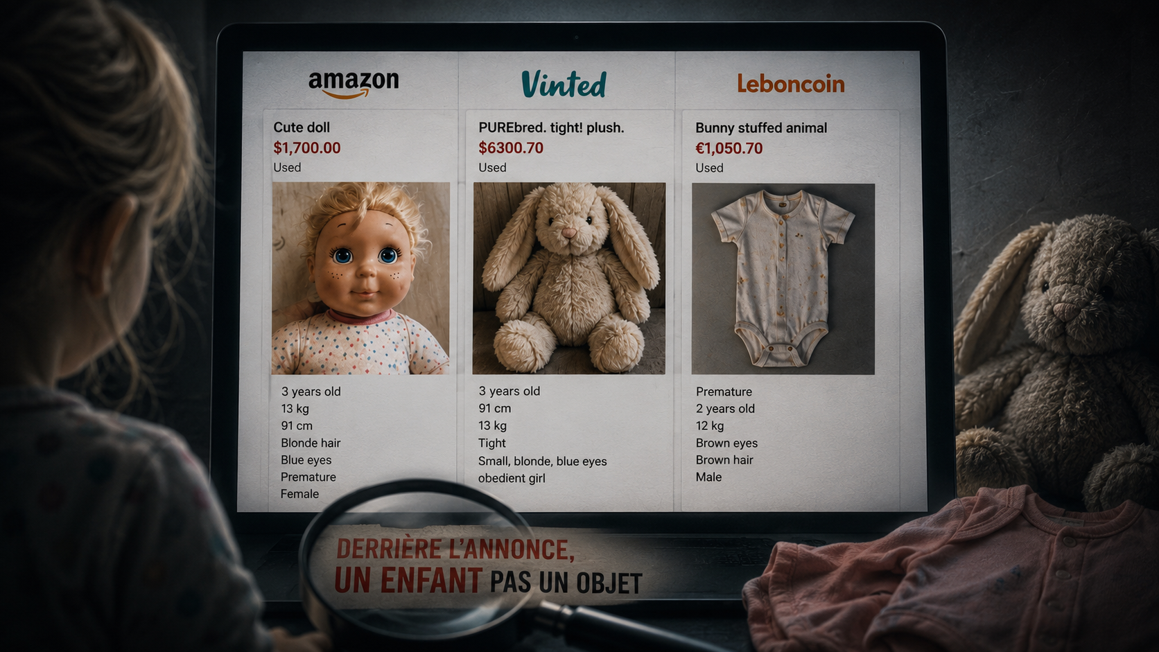 Des peluches à 6 000 €, des poupées à 1 700 €… avons-nous mis au jour un nouveau code utilisé par des prédateurs sexuels ?