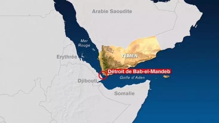 Les Houthis attaquent deux pétroliers dans le détroit de Bab-el-Mandeb