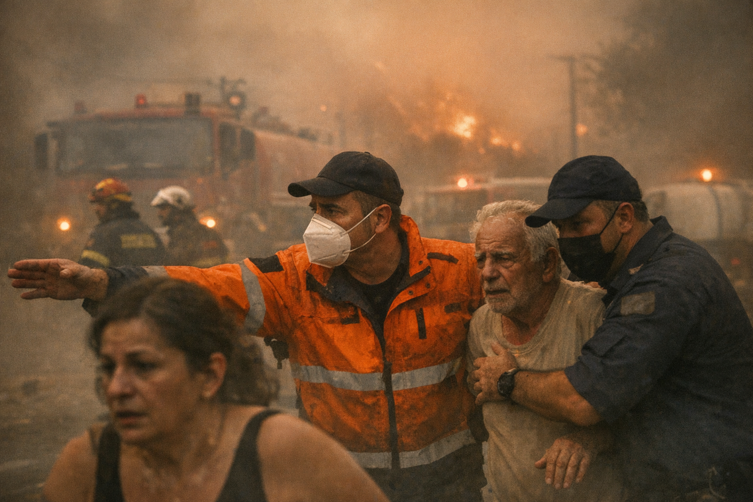 Grèce: évacuation ordonnée dans une banlieue à l’ouest d’Athènes après un incendie