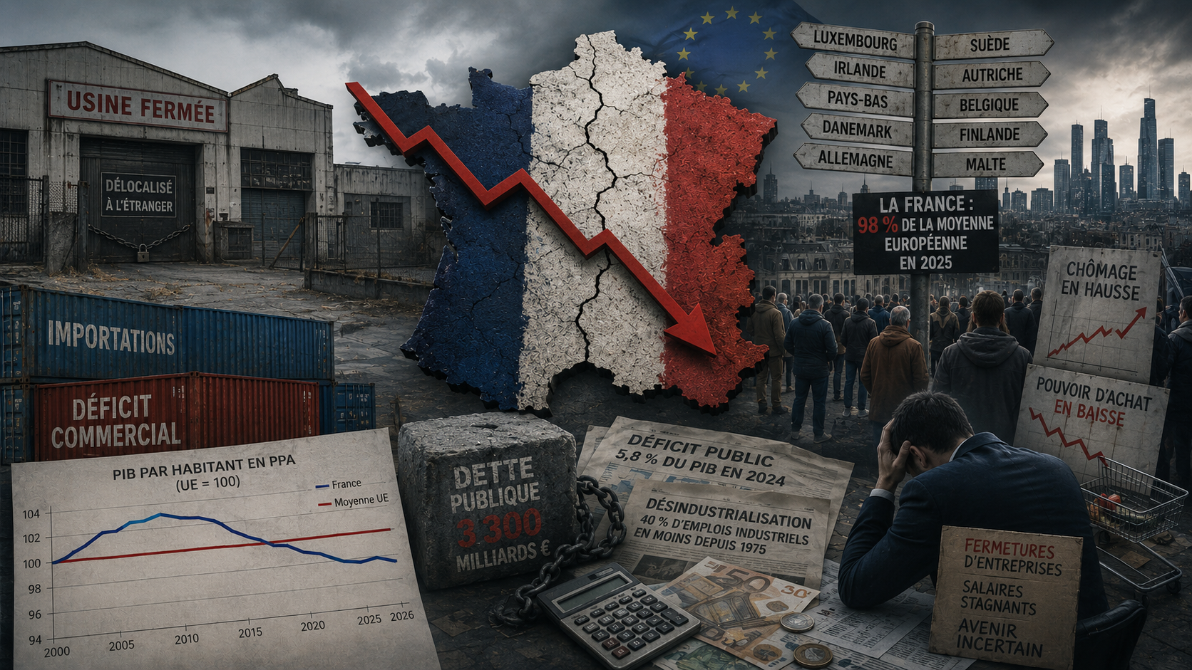 France, le grand déclassement économique en Europe ?