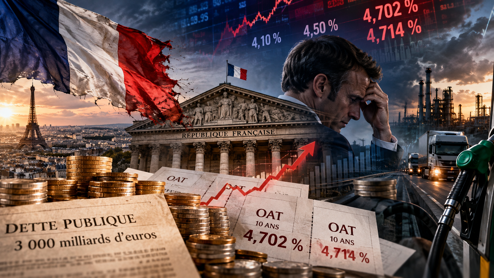 La France prise au piège de sa dette. Désastre en vue ?