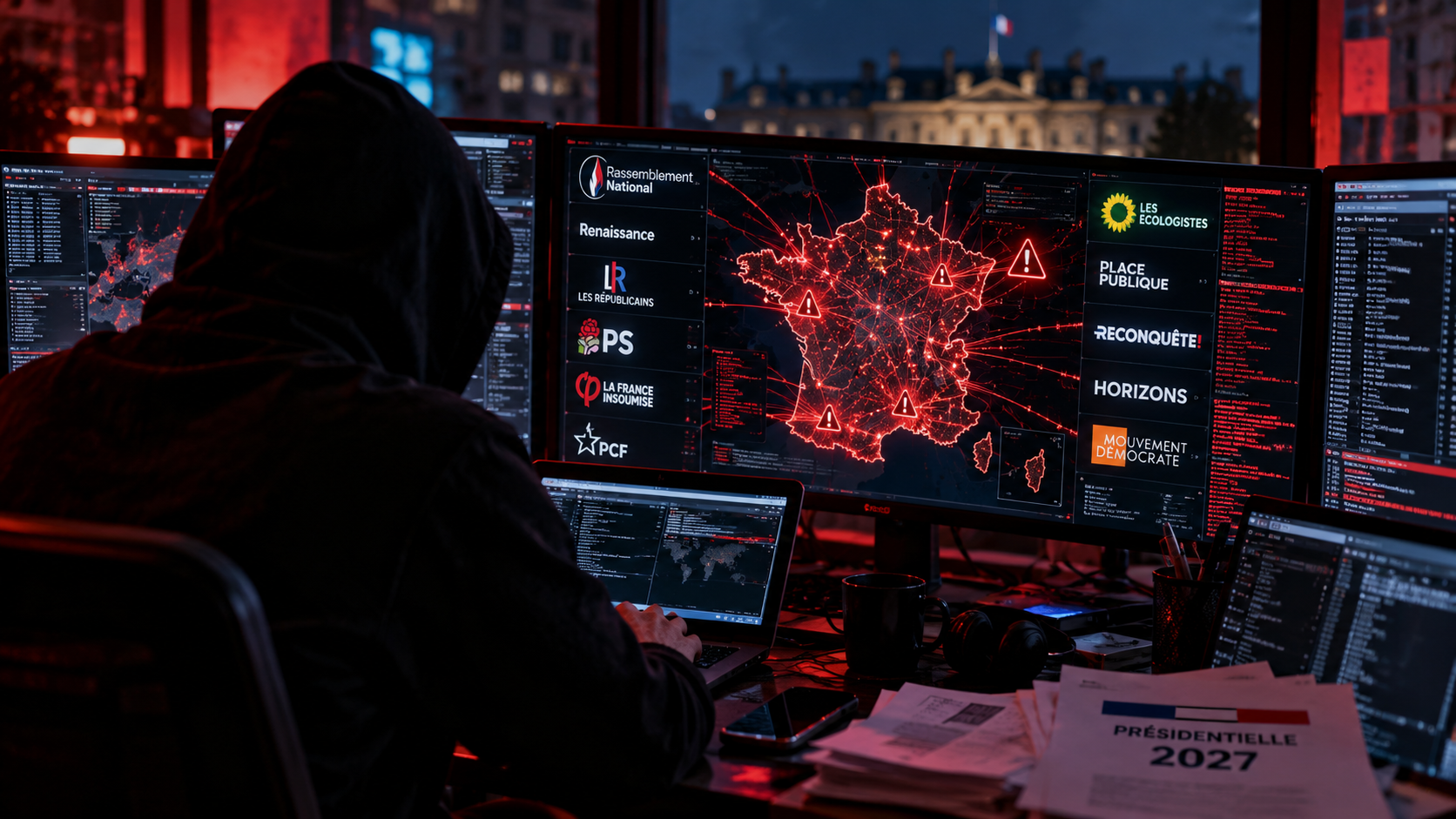 Octobre noir. Les partis politiques français face à la multiplication des cyberattaques